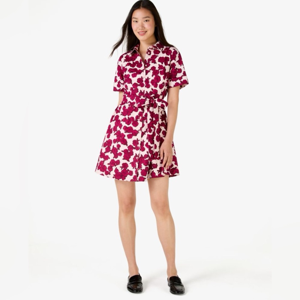 NWT KATE SPADE Rosy Florets Shirtdress